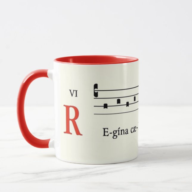 Mittelalterliche Musik Katholische Gregorianische  Tasse (Links)