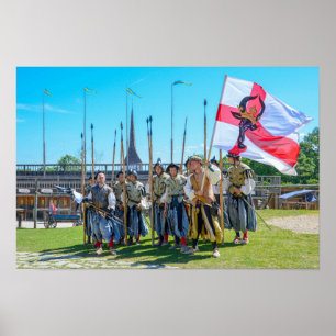 Mittelalterliche Nachstellung in Rakvere Castle, E Poster