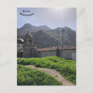 Mittelalterliche orthodoxe Kirche, alter Kotor, Mo Postkarte
