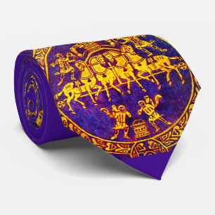 Mittelalterliche Pferde und Soldaten des 12. Jahrh Krawatte