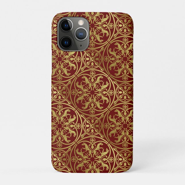 Mittelalterliche Renaissance Herald Lion Leopard M Case-Mate iPhone Hülle (Rückseite)