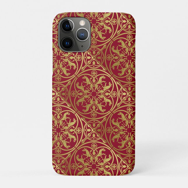 Mittelalterliche Renaissance Herald Lion Leopard M Case-Mate iPhone Hülle (Rückseite)