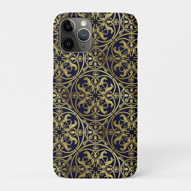 Mittelalterliche Renaissance Herald Lion Leopard M Case-Mate iPhone Hülle (Rückseite)