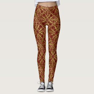 Mittelalterliche Renaissance Herald Lion Leopard M Leggings