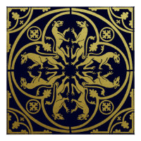 Mittelalterliche Renaissance Herald Lion Leopard M