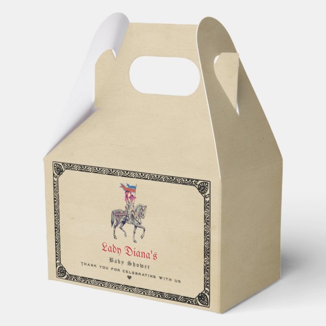 Mittelalterliche Renaissance Ritter Renfaire Babyd Geschenkschachtel (Vorderseite)