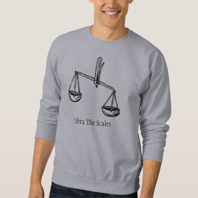 Mittelalterliche Renaissance Zodiac Symbol Libra S Sweatshirt (Vorderseite)