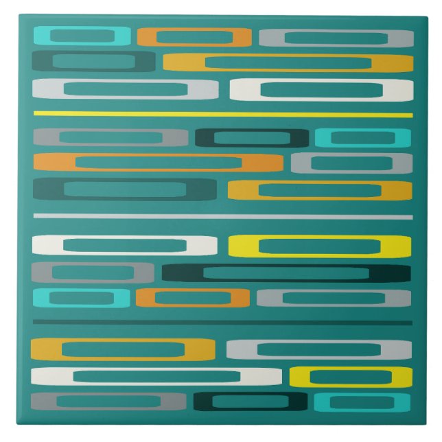 Mittelalterliche Retro-flache Felsen Türkisch Fliese (Vorderseite)