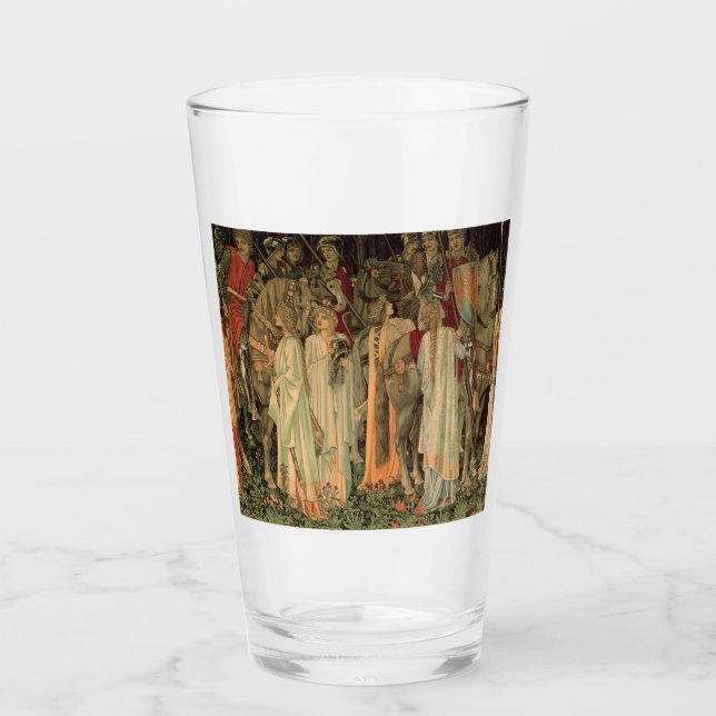 Mittelalterliche Ritter des Runden Tisches Glas (Vorderseite)