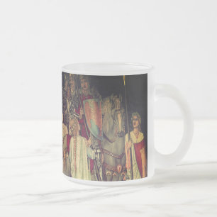 Mittelalterliche Ritter des Runden Tisches Mattglastasse