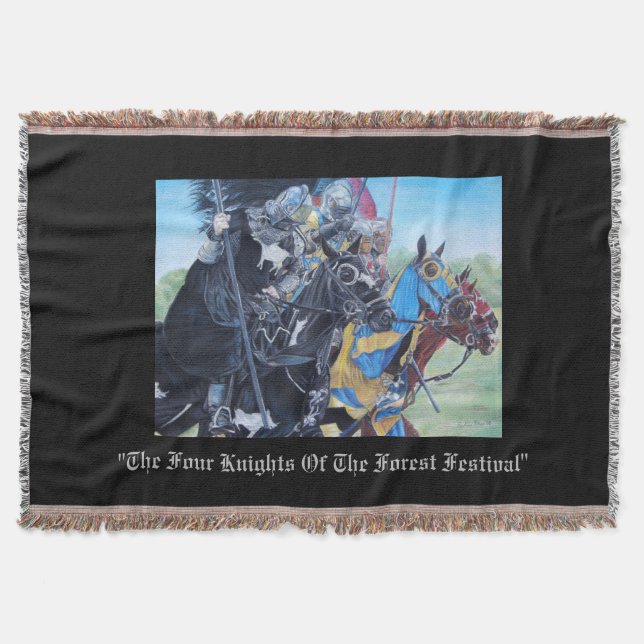 mittelalterliche Ritter, die auf Decke (Vorderseite)