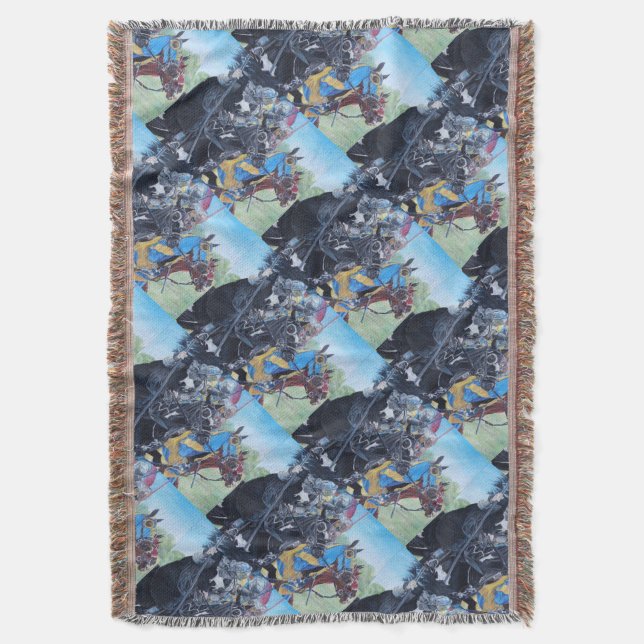 mittelalterliche Ritter, die auf Decke (Vorderseite Vertikal)