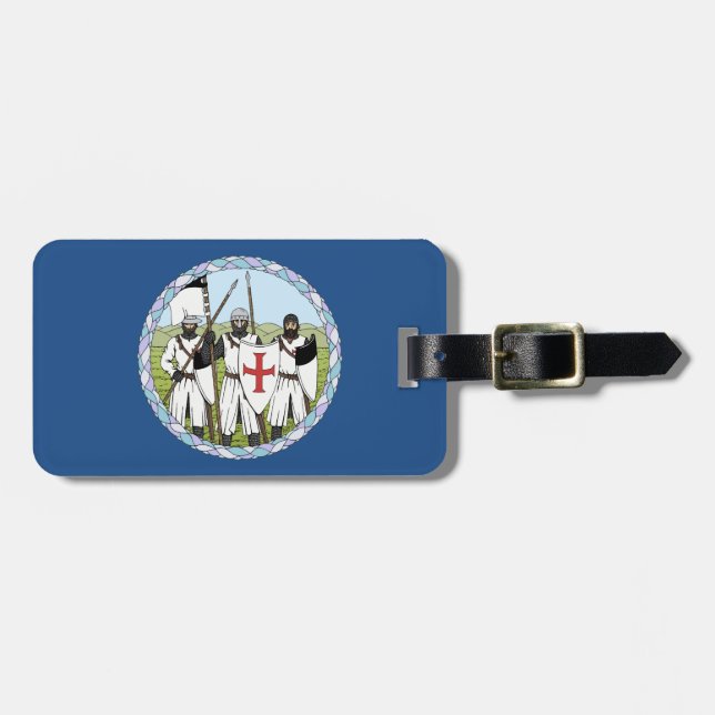 Mittelalterliche Ritter Gepäckanhänger (Vorderseite horizontal)