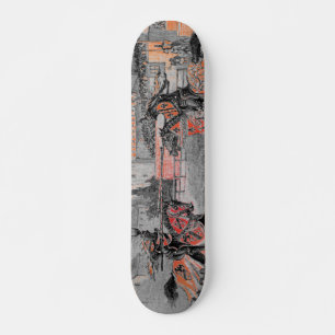 Mittelalterliche Ritter jouten Skateboard