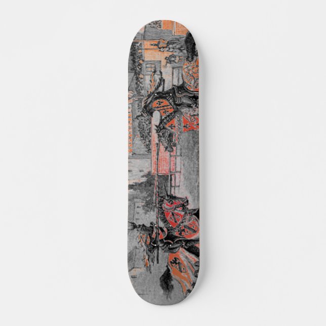 Mittelalterliche Ritter jouten Skateboard (Vorne)