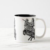 Mittelalterliche Ritter-Kaffee-Tasse