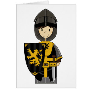 Mittelalterliche Ritter-Karte