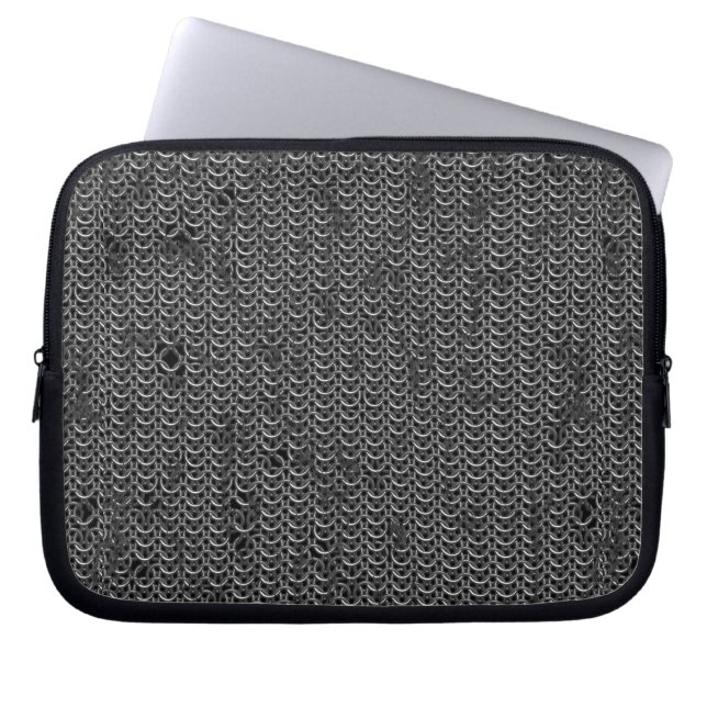 mittelalterliche Ritter Templerkette Laptopschutzhülle (Vorderseite)