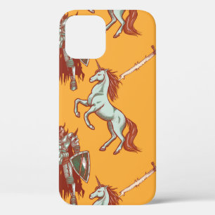 mittelalterliche Ritter und Einhorn nahtlos Muster Case-Mate iPhone Hülle
