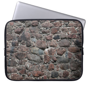 Mittelalterliche Steinmauer-Struktur Hintergrund A Laptopschutzhülle