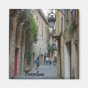 Mittelalterliche Straße Magnet