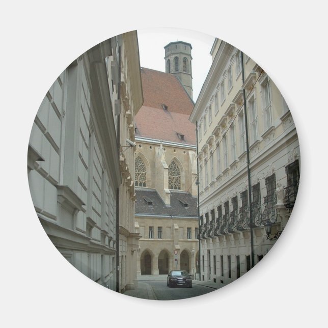 Mittelalterliche Straße Magnet (Vorne)