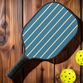 Mittelalterliche Streifenfarbe des tiefen Wassers Pickleball Schläger