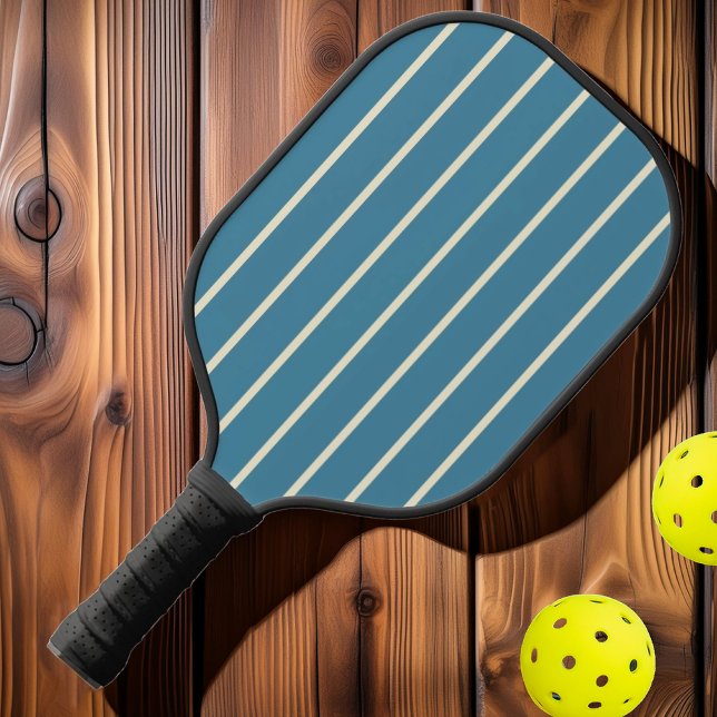 Mittelalterliche Streifenfarbe des tiefen Wassers Pickleball Schläger (Von Creator hochgeladen)
