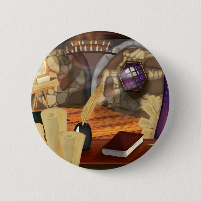 Mittelalterliche Studie Button (Vorderseite)