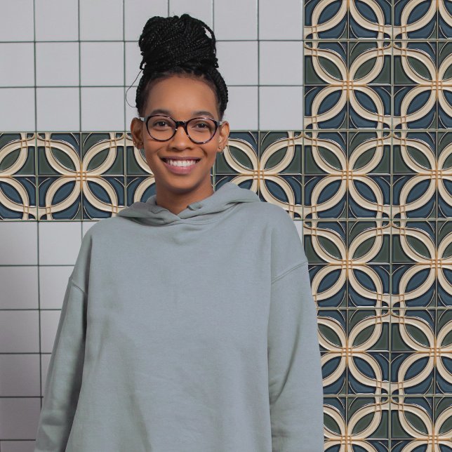 Mittelalterliche Symmetrie Bio Art Deco Belle Epoq Fliese (Von Creator hochgeladen)