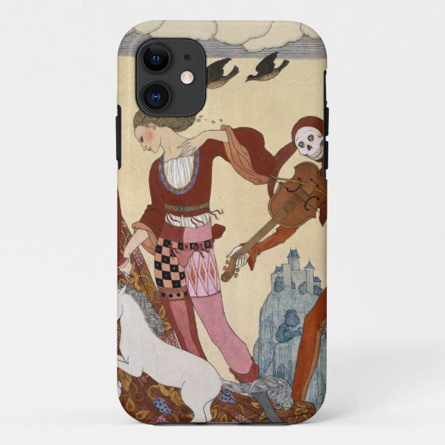 Mittelalterliche Szene durch Georges Barbier Case-Mate iPhone Hülle (Rückseite)