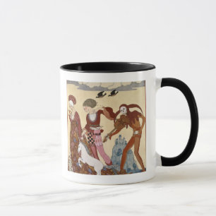 Mittelalterliche Szene durch Georges Barbier Tasse