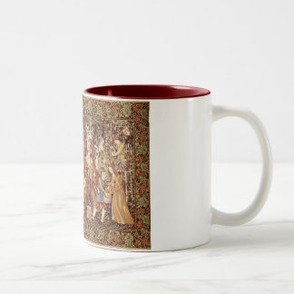 Mittelalterliche Tapisserie-Tasse Zweifarbige Tasse