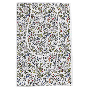 Mittelalterliche Tiere Mill flecht weiße Geschenkt Mittlere Geschenktüte