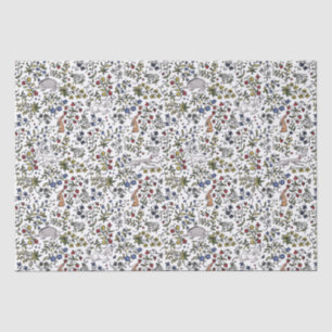 Mittelalterliche Tiere Milzfleurpapier Seidenpapier