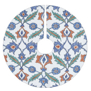 Mittelalterliche türkische Fliesen: Blumendekorati Polyester Weihnachtsbaumdecke