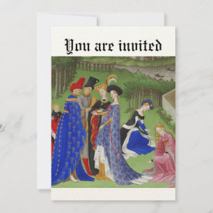Mittelalterliche Veranstaltung Einladung