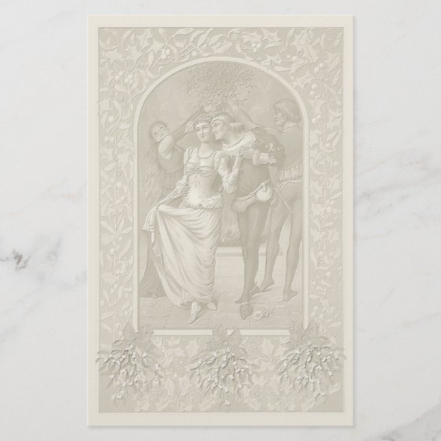 Mittelalterliche Weihnachten Briefpapier (Vorderseite)