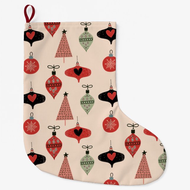 Mittelalterliche Weihnachtsgeschichte Großer Weihnachtsstrumpf (Vorderseite)