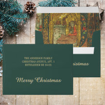 Mittelalterliche Weihnachtskrippe Christlich katho