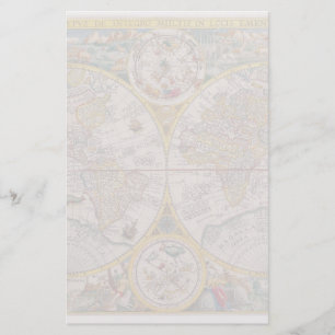 Mittelalterliche Weltkarte ab 1525 Briefpapier