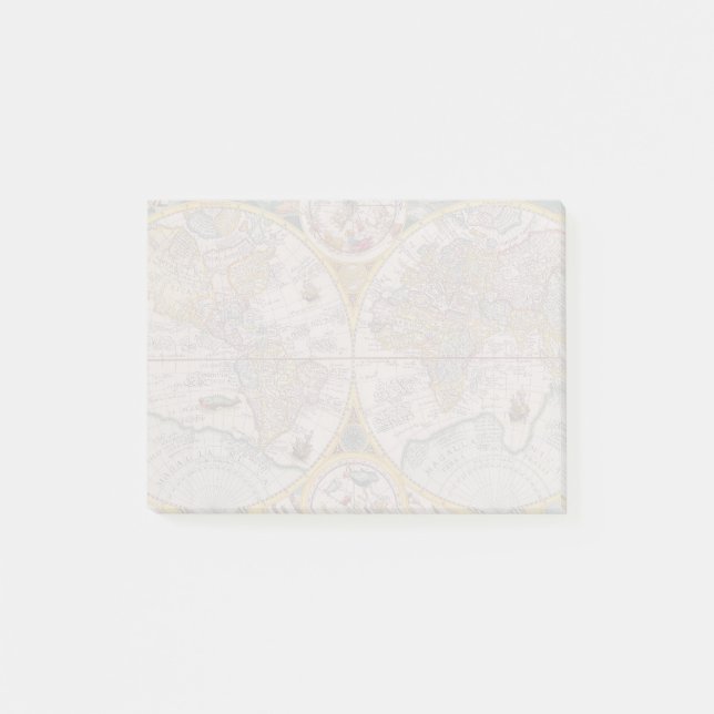 Mittelalterliche Weltkarte ab 1525 Post-it Klebezettel (Vorderseite)