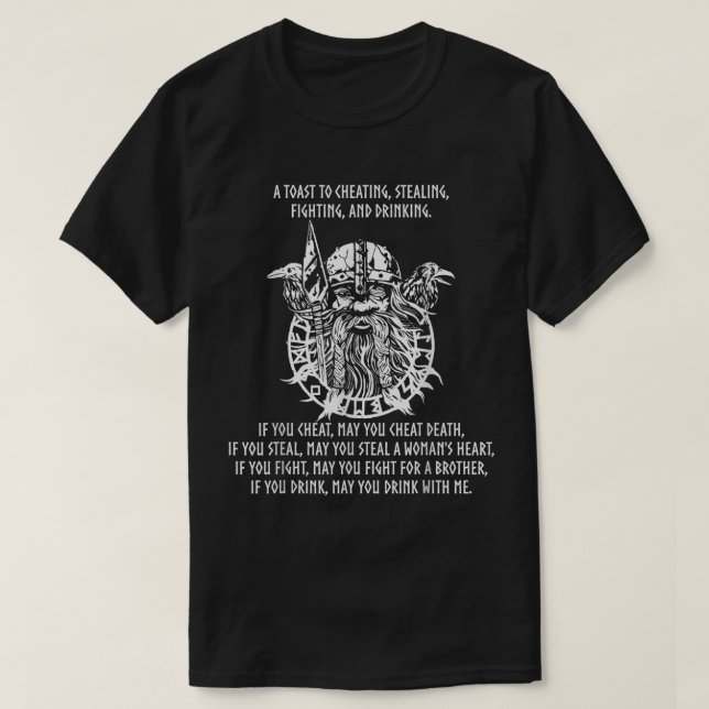 Mittelalterliche Wikingermythologie - Nordischer G T-Shirt (Design vorne)