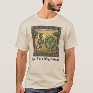 Mittelalterlicher Amoklauf: Der gewalttätige veget T-Shirt