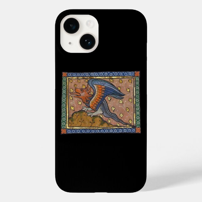 Mittelalterlicher Bestiardrache c. 1270 Case-Mate iPhone Hülle (Rückseite)
