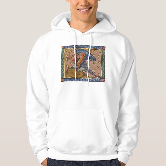 Mittelalterlicher Bestiardrache c. 1270 Hoodie (Vorderseite)