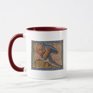 Mittelalterlicher Bestiardrache c. 1270 Tasse