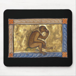Mittelalterlicher Bestiarmonkey um 1270 Mousepad