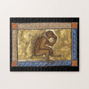 Mittelalterlicher Bestiarmonkey um 1270 Puzzle