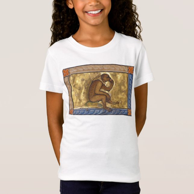 Mittelalterlicher Bestiarmonkey um 1270 T-Shirt (Vorderseite)